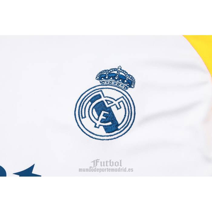 Chandal del Real Madrid Manga Corta 2024-2025 Blanco - Pantalon Corto
